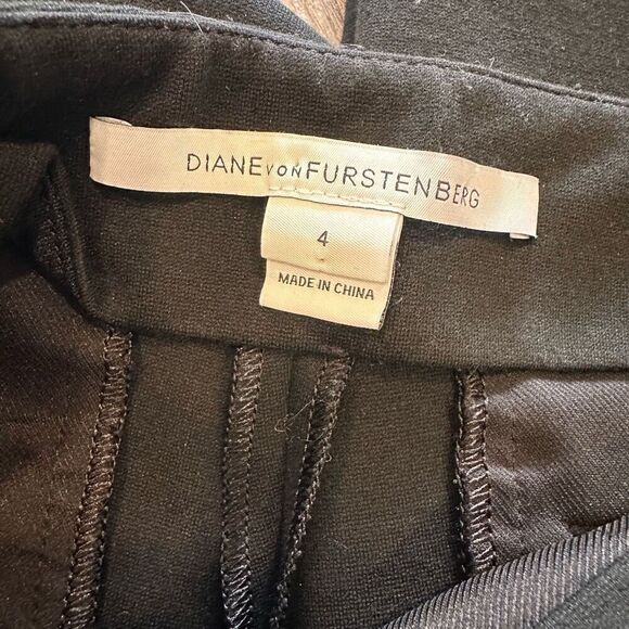 Diane von Furstenberg DVF Women's Floyd Stretch Mid-Rise Ankle Pants Size 4 - Picture 4 of 14